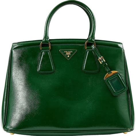 prada light green patent leather bag|Prada leather bag vintage.